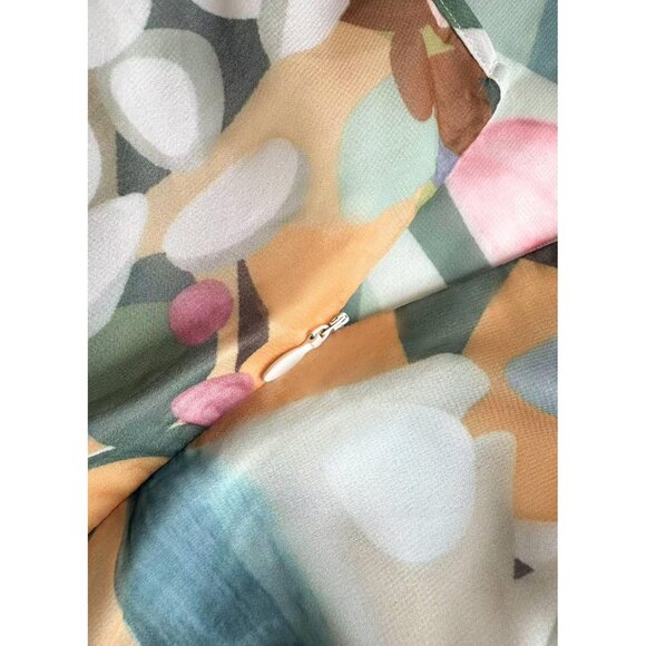 Women's Floral Long Sleeve Maxi Dress V-Neck Boho Fall Wedding Guest - Picture 6 of 6